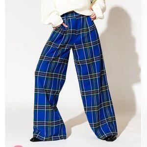 Dressed in Lala plaid trousers